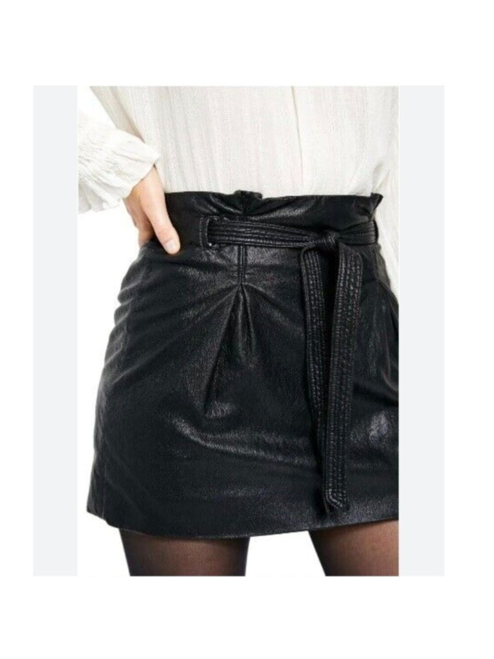Free People Mini Skirt - Paperbag Style